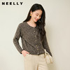 NEELLY纳俪商场同款冬季新款圆领针织开衫女简约气质百搭上衣N25104A06607 商品缩略图0