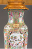 独角鹿西洋古董 19世纪法国出品铜鎏金底座嵌花蝶开窗庭院人物广彩瓷瓶百褶灯罩台灯一对 商品缩略图2