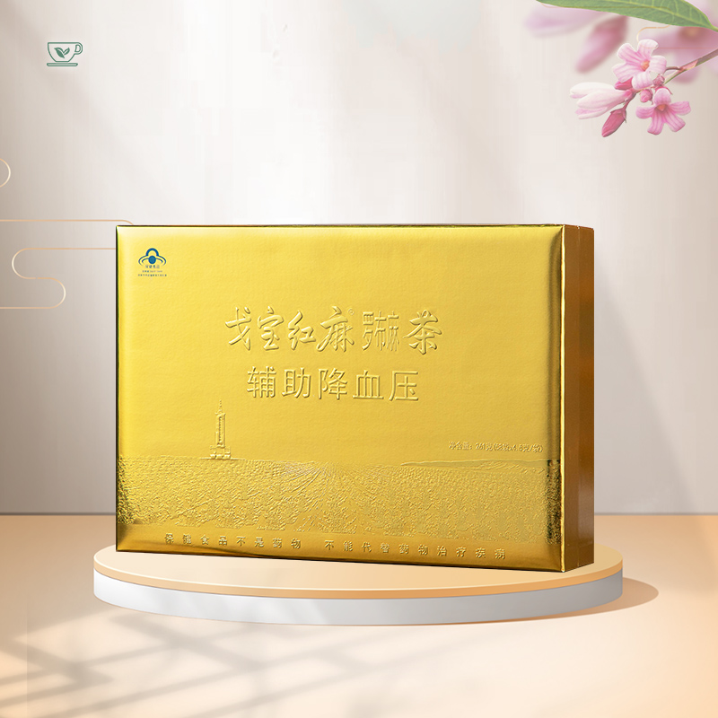 【新疆阿勒泰原产地】戈宝红麻®罗布麻顶叶茶适合血压偏高者  中老年养生茶礼盒4.5*58袋