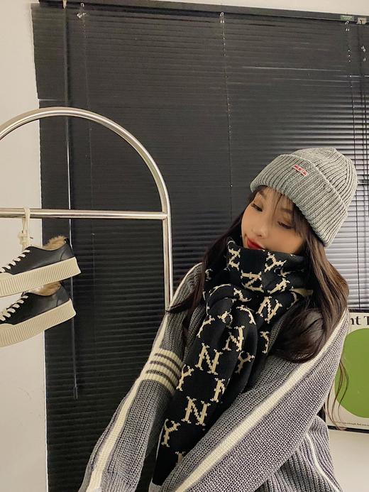 MLB老花围巾 男女复古情侣款时尚休闲保暖秋冬新款 商品图6