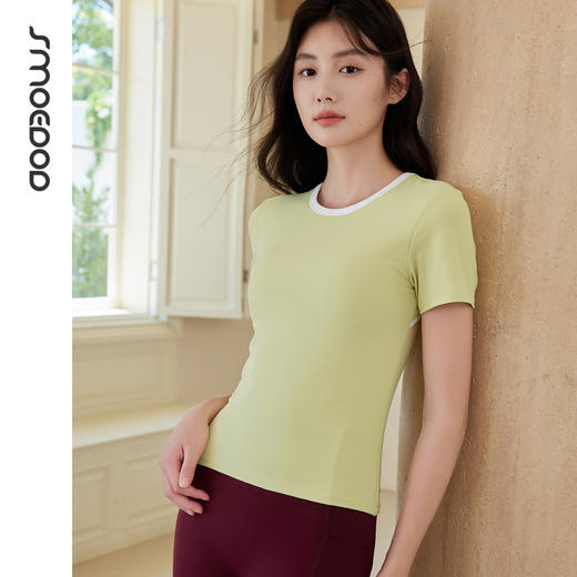 SMOEDOD/水沐伊朵女士夏季运动镂空美背修身带胸垫瑜伽服50206 商品图1