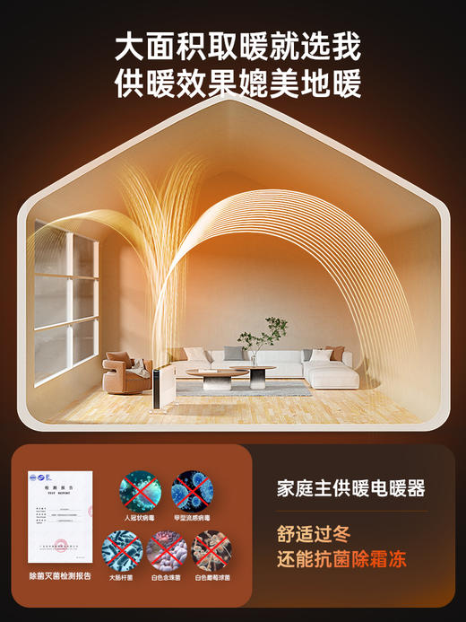 Bestherm百斯腾新一代3D全域透热双核抗菌节电全屋供暖电暖器 商品图6