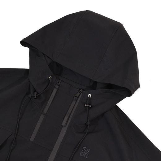 半身缘女装 春季户外运动宽松暗格纹连帽外套夹克261113P01340036 商品图2