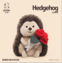 KZ1735 玫瑰刺猬 28cm 商品图0