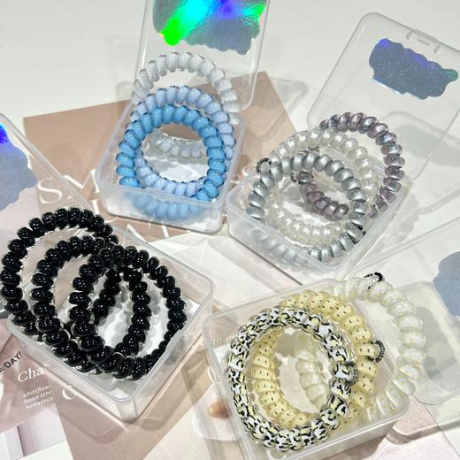 🔥风靡欧美‼！网红和明星都在用的【萝萝拉电话线头绳】电话线发圈天花板的超级平替来啦‼‼美到犯规的冰激凌圈，为美貌买单‼ 商品图1