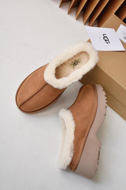 【只可换码 不退货】澳洲UGG雪地靴厚底人鱼底皮毛一体半拖毛毛拖鞋5cm（XR） 商品图3