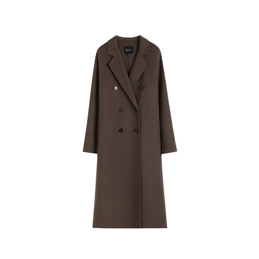 NEELLY纳俪商场同款冬季新款纯羊毛长款双面呢大衣气质通勤外套女N25104N04407 商品图3