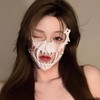【日式妖物！cos 神还原 | 透气舒适 | 派对炸场】万圣节二次元半脸面罩猛虎夜叉天狗人狼鵺面具派对演出装扮道具。hb 商品缩略图7