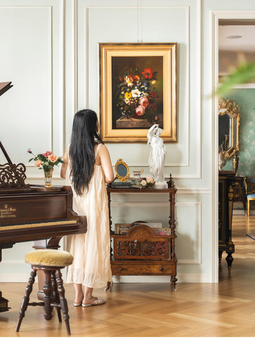 【已售】独角鹿西洋古董 19世纪法国出品荷兰画派风格「繁花」主题静物油画 商品图0