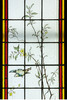 独角鹿西洋古董 19世纪末20世纪初法国新艺术时期出品雀鸟繁花主题彩绘玻璃花窗一组四件 商品缩略图7