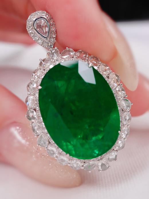 17.8ct刻面祖母绿戒指吊坠两用 商品图5