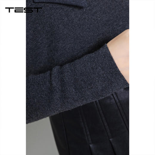 冬上新甜美风蝴蝶结装饰长袖毛衣1254024 商品图4