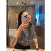 DUO智仙生 zhong工守藏 手工缝制亮片百分佰绵羊毛宝石毛衣 商品缩略图0