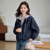 丁摩 夹克外套女款新款今年流行假两件巨好看的上衣5ZF-6626 商品缩略图1