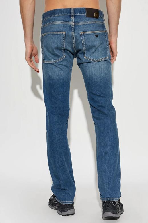 E.@ 水洗磨毛 弹力 修身小直筒牛仔裤 NZK248 商品图1