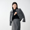 NEELLY纳俪商场同款冬新款小香风正肩显瘦短外套女绵羊毛保暖上衣N25104C04503 商品缩略图3