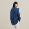NEELLY纳俪商场同款冬季新款复古廓形衬衣女百搭显瘦牛仔衬衫上衣N25104B04514 商品缩略图1