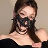 【日式妖物！cos 神还原 | 透气舒适 | 派对炸场】万圣节二次元半脸面罩猛虎夜叉天狗人狼鵺面具派对演出装扮道具。hb 商品缩略图4