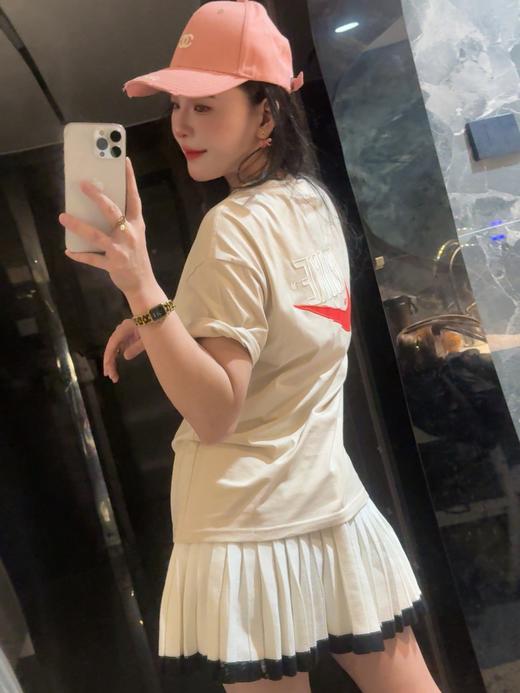 N&K徽标口袋圆领宽松短袖（DM6426）（蕾姐穿S） 商品图4