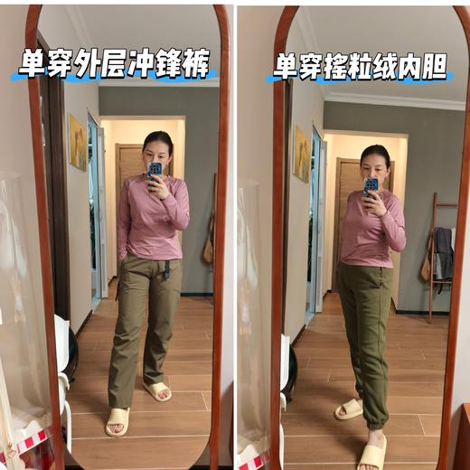 【山系冲锋裤】秋冬新款男女款户外三合一可拆卸双面摇粒绒内胆冲锋裤加绒加厚防水软壳机能尼龙腰带登山裤100% 商品图3