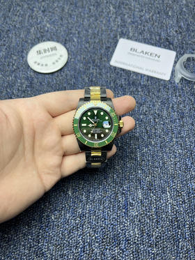 劳力士 BLAKEN 改装水鬼全黑 间金绿水鬼黑武士 男士腕表