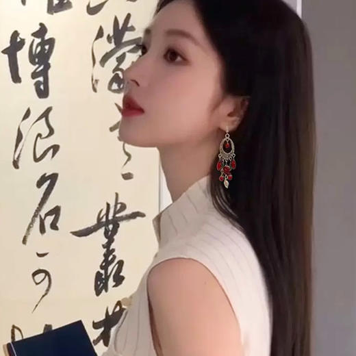 新中式国风耳环民族风流苏耳饰-纪念日百货门店同款166693409 商品图3