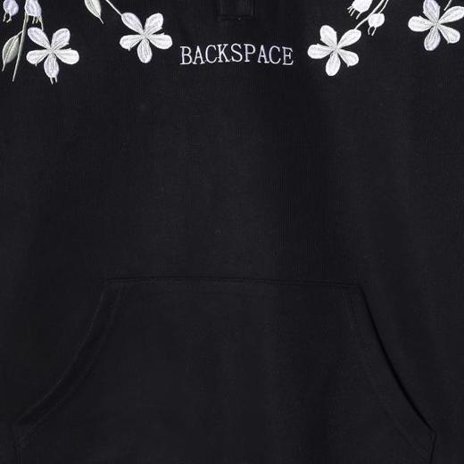 9602SDSA男士秋冬新款痞帅男装潮牌简约刺绣花卉polo领卫衣百搭时尚 商品图3