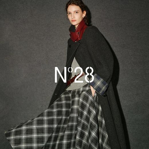 N°28【红脖子大衣】短款/长款格纹袖口呢大衣女秋冬新款高级感外套8855A1D590/8855A1D579  商品图5