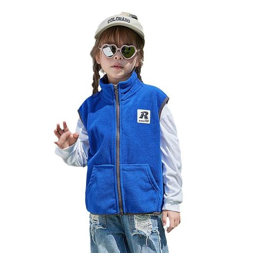 儿童双面摇粒绒马甲中大童秋季外穿背心冬季内穿男童女童童装坎肩 商品图4