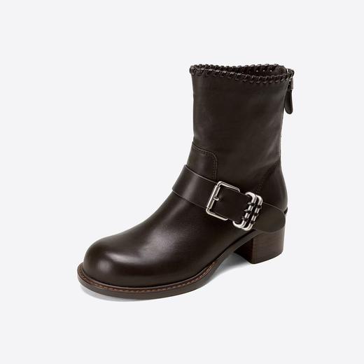 【云粉节】BF楼westory冬季新品中筒英伦风骑士靴 商品图2