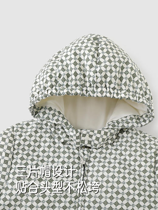 英氏儿童羽绒服冬保暖男女童防寒加厚连帽外套超韧绒YRWSJ4R105A 商品图4