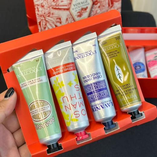 【25年新款】欧舒丹护手霜红盒双层八件套礼盒30ml*8支（乳木果+薰衣草+甜扁桃+玫瑰+芍药+马鞭草+樱花+云中月桂） 商品图4