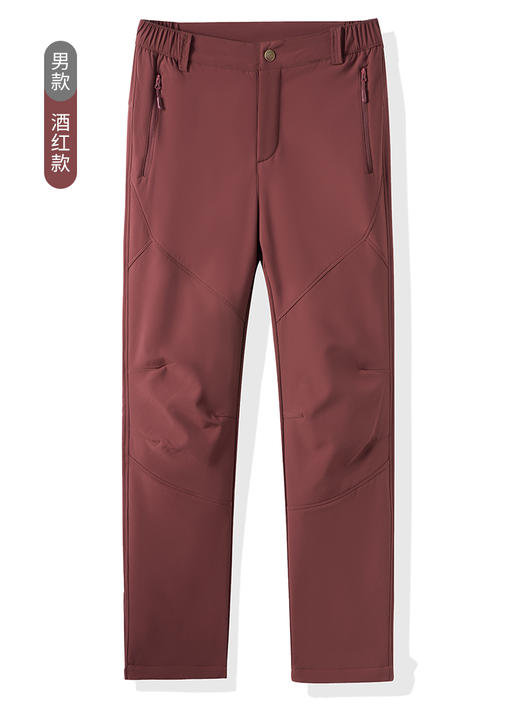 LUCKY DEER幸运鹿情侣款保暖抓绒防水登山运动裤 商品图0