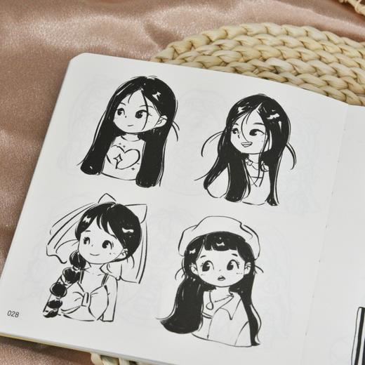 速写随手画 临摹训练素材集 简笔画便携本涂色本*基础临摹插画教程人物绘画动物绘画场景绘画画画素材附教学视频 商品图3