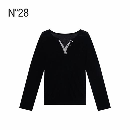 N°28 2025冬季新款设计师时尚女装绵羊毛针织衫895382M107 商品图3