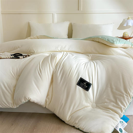 【A类母婴原棉大豆纤维被子】加厚保暖子母被 冬被芯学生春秋棉被抗jun 商品图2