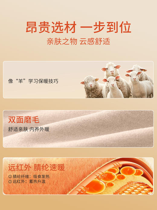 W2365-羊绒提拉防下垂免穿内衣二合一发热保暖内衣背心可拆卸杯垫【喜欢宽松的拍大一码哦，两件装需要自选颜色请联系客服】 商品图2