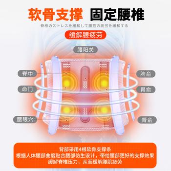 ZEAMO腰部按摩仪护腰带加热理疗热敷腰椎间盘突出腰肌劳损腰疼缓解神器 商品图5
