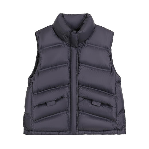 NEELLY纳俪商场同款冬新款时尚百搭羽绒马甲女保暖设计感通勤外套N25101L01014 商品图3