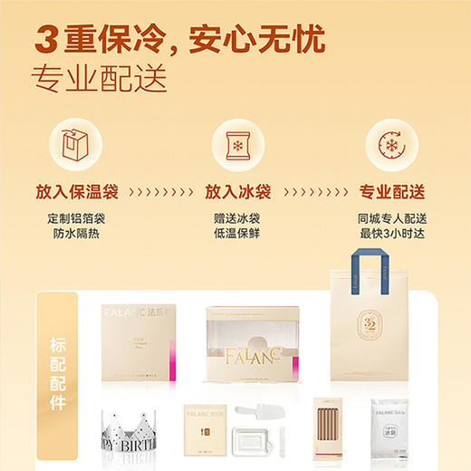 【玫瑰小熊】想做你床头的小熊 为你打败梦里的恶龙 | FALANC CAKE 商品图4