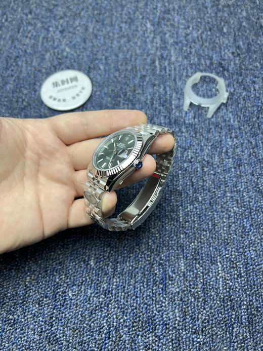 劳力士 分C日志型41mm 薄荷绿 3235机 五珠链 904L钢 男士腕表 商品图3