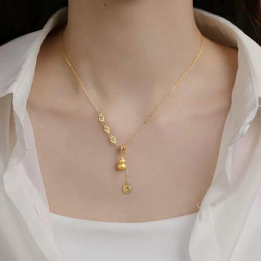 金色葫芦吊坠项链-纪念日百货门店同款166144590 商品图2