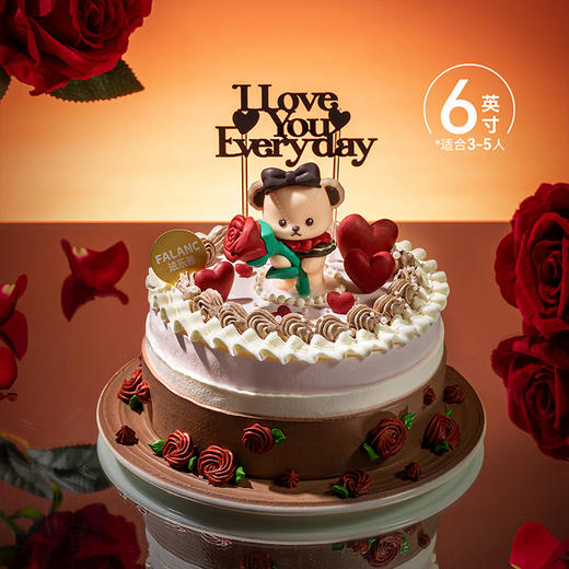 【玫瑰小熊】想做你床头的小熊 为你打败梦里的恶龙 | FALANC CAKE 商品图5
