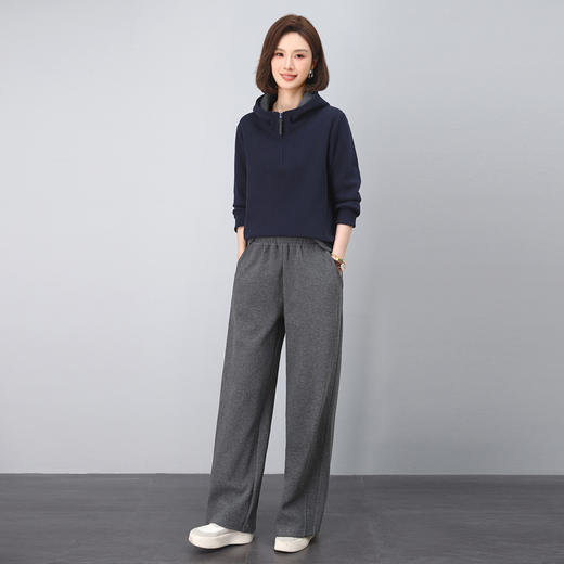 丁摩 休闲套装女春秋新款时尚高端运动减龄卫衣两件套5ZF-9956 商品图2