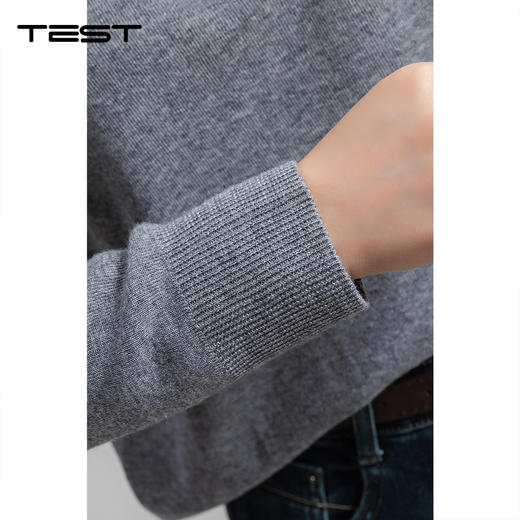 冬上新百搭显瘦长袖海军领纽扣针织毛衣1254027 商品图7