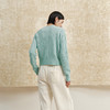 NEELLY纳俪商场同款冬季新款清新减龄绞花针织衫女简约软糯毛衣N25102A01034 商品缩略图1