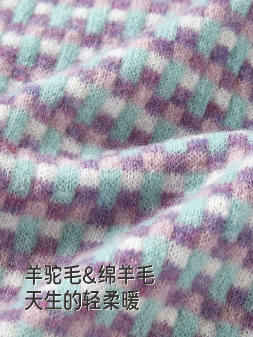 英氏儿童针织开衫秋冬保暖防寒优雅复古新款毛衣外套YRWWJ4R090A 商品图1