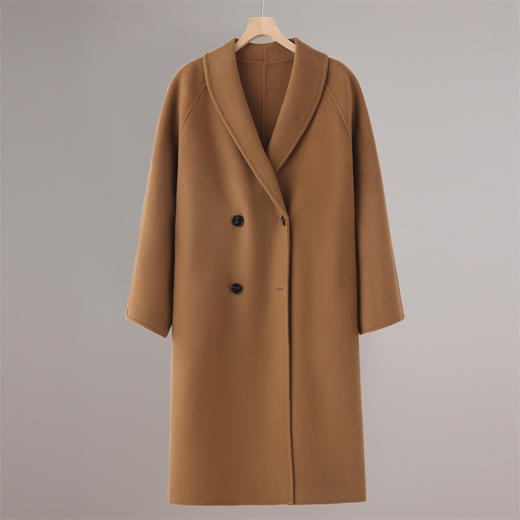 【清河羊毛羊绒专场】鹿展508 女士羊绒大衣 10%山羊绒 90%羊毛 商品图5