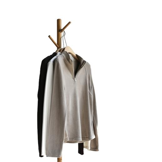 丁摩 【高暖绒衫】秋冬新款女装仿羊毛加厚中高领磨毛长袖卫衣绒衫5ZF-235 商品图4