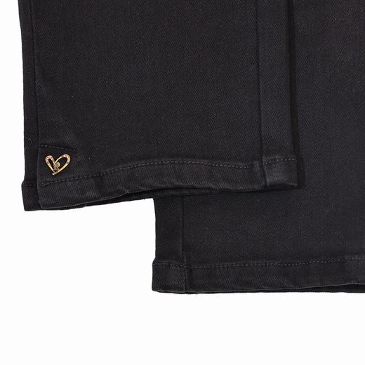 半身缘女裤 春季脚口开叉五金点缀九分烟管牛仔裤261102M30120039 商品图4